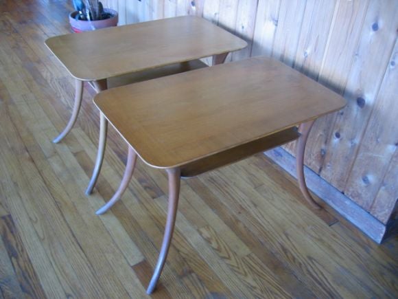 A Pair Of Sabre Leg Occasional Tables by Robsjohn-Gibbings