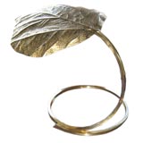 A Leaf Form  Table Lamp By Tommaso Barbi