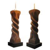 A Pair of Heifetz Sculptural Table Lamps