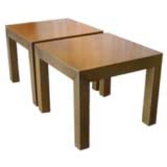 A Pair of Classic Leather Occasional Tables 10