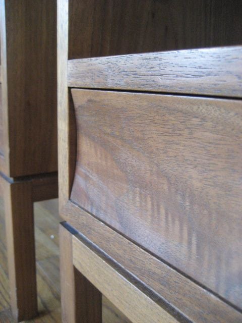 A Pair of Classic Dunbar Nighstands by Edward Wormley