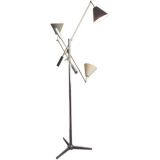 Arredoluce Triennale Three Arm Classic Floor Lamp