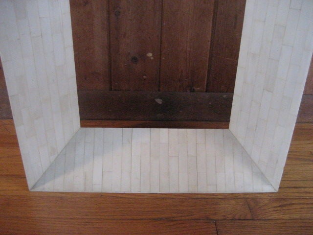 Elegant U Shaped Console- Fossil Stone