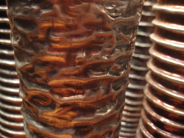 Metal Group of Vases by Atelier des Orfevres