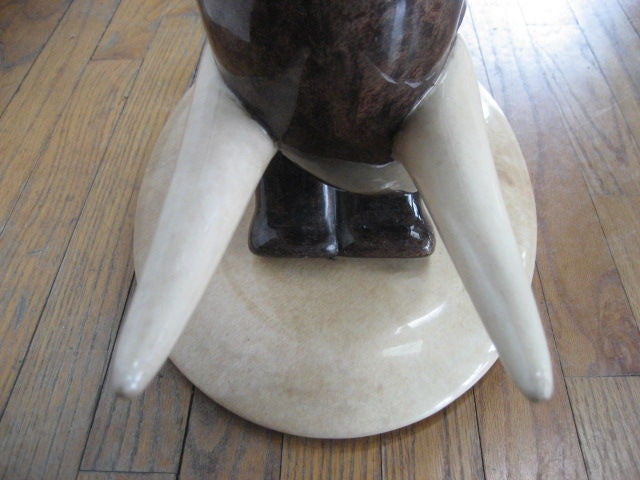 An Elephant Cocktail Table by Aldo Tura For Sale 2