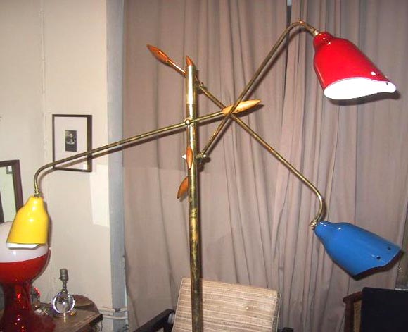 Arteluce style three arm floor lamp