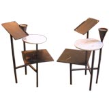 A pair of Phillipe Starck telephone tables