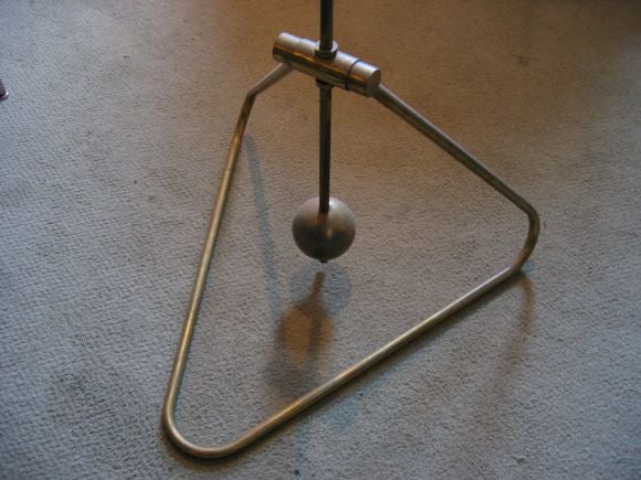 French Brass Counterweight  Floorlamp by Mathieu