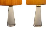 A pair of Cased Glass Lamps by Orrefors