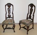 Pair of 18th century English side chairs