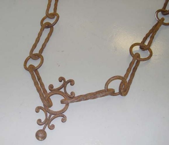 Massive 19th century wrought iron chain at 1stDibs