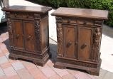 Pair of 17th century Italian credenzas