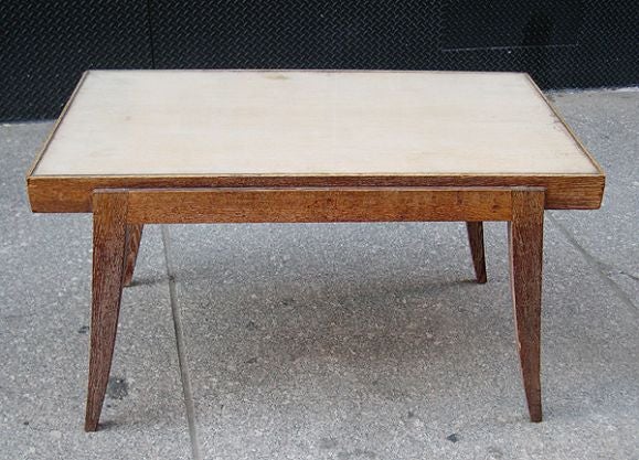 French Designer Limed Oak Table