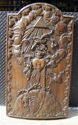 Carved Oak Panel