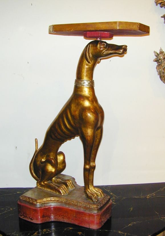 Pair Art Deco Dog Form Side Tables 4