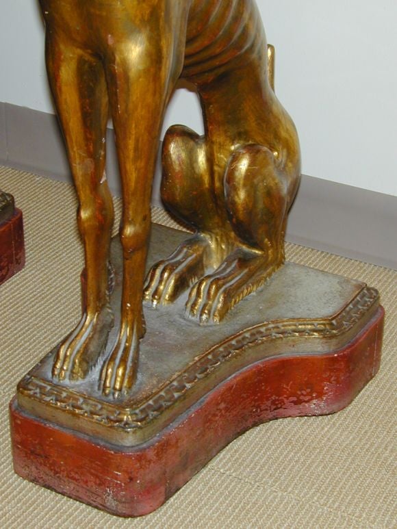 20th Century Pair Art Deco Dog Form Side Tables