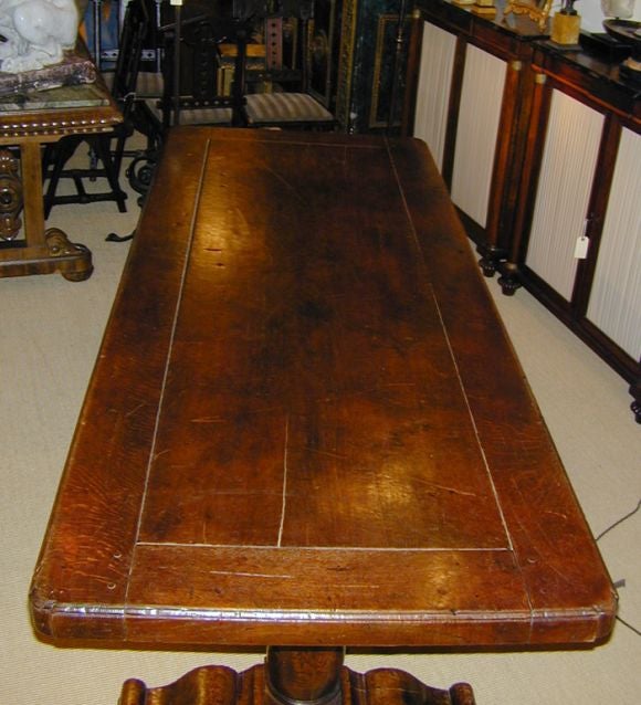 Chestnut 19th century English Refectory Table