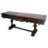 Early 18th century Italian Trestle Table Antique Early 18th century Italian Trestle Table