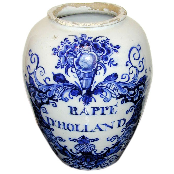 18th century Dutch Tobacco Jar