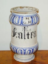 18th c Italian Apothecary Jar