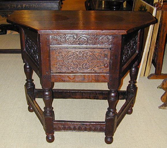 17th century English oak Credence table