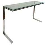 Chrome and Glass Console Table Chrome and Glass Console Table