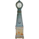 Antique Painted Swedish Floor Clock