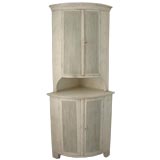 Antique Swedish Gustavian Corner Cabinet