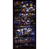 Antique Stained Glass window commissioned by Gertrude Vanderbilt Whitney