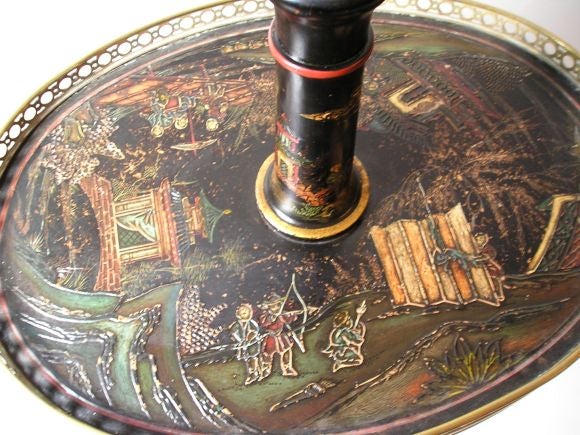 Coramandel Bronze Gallery Tray Table Lamp 1