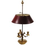 Louis XVI Large Gilt Bronze Bouillotte lamp