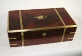 George III Brass Inlaid Mahogany Lap Desk