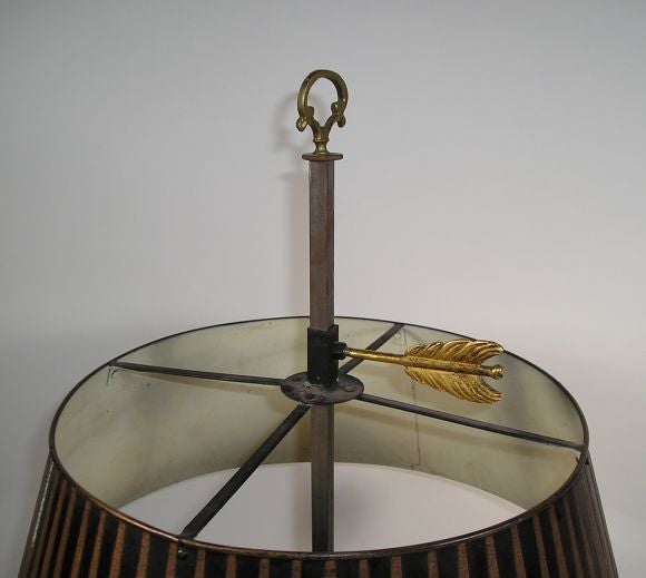 Ram's Head Gilt Bronze 3 Lite Bouillotte Lamp