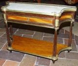 Miniature Louis XVI Marble Top Console Deserte Antique Miniature Louis XVI Marble Top Console Deserte