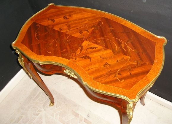 Louis XV Bronze Mounted Marquetry Side table