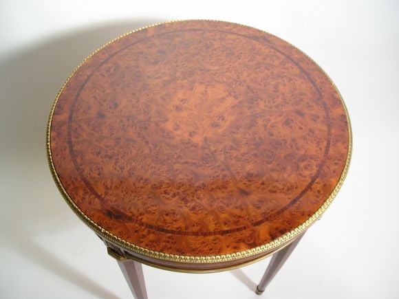 Russian Burl Bronze Mounted Table