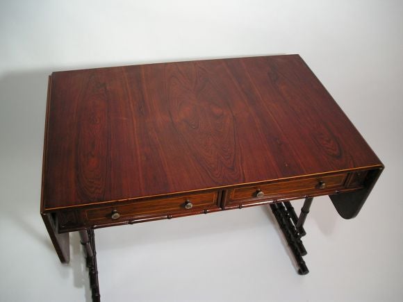 Regency Style Rosewood Sofa Table