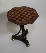 Regency Penwork Octagonal Side Table