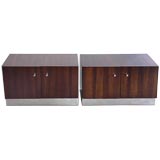 Pair of Rosewood Cabinets Milo Baughman for Thayer Coggin
