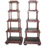 Pair of Towering Etageres by Baker Furniture Company