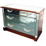 Lucite and Mahogany Cabinet by Grosfeld House