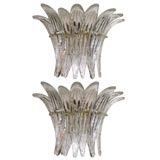 Crystal Plume Murano Sconces