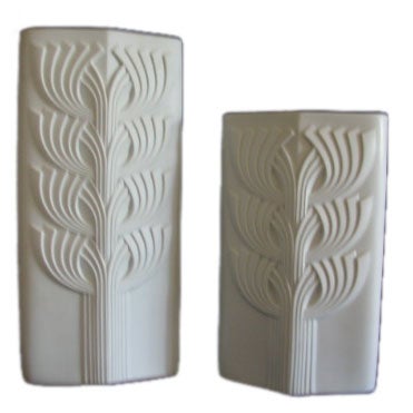 PAIR of Rosenthal Studio Line White Bisque Vases