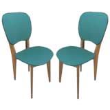 Two  Prouve Style French Chairs, 1950s