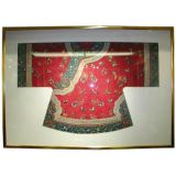 Antique A Conservation Framed Qing Dynasty Lady's Jacket