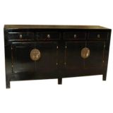 Antique Black Lacquer Sideboard