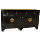 Antique Black Lacquer Sideboard