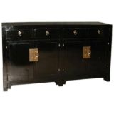 Antique Black Lacquer Sideboard