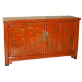 Red Lacquer Sideboard