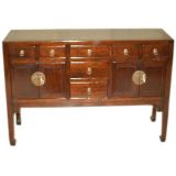 Antique Walnut Table With Drawers